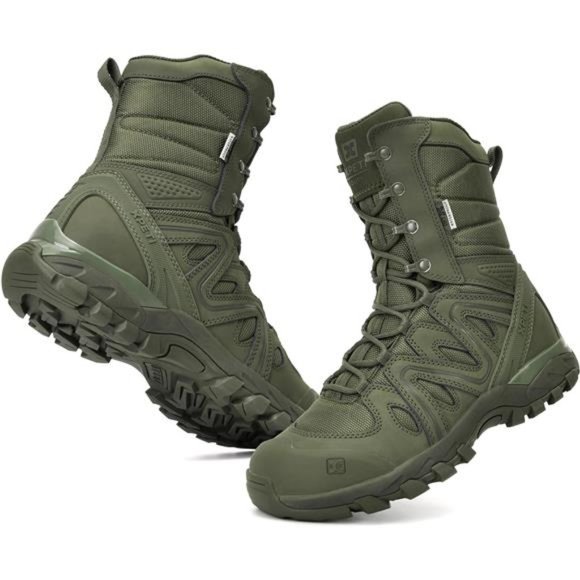 Men\'s Waterproof Tactical Boots, Green main image 4